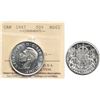 Image 1 : 1947 50¢ "Curved Right 7" ICCS Choice Mint State-63, Fully brilliant and lustrous.