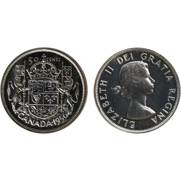 1956 50¢ ICCS Superb Gem Proof-Like-67 Heavy Cameo
