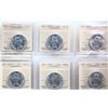 Image 1 : 1956 50¢ Lot of 10 coins ICCS Choice Mint State-62 to Choice Mint State-64.