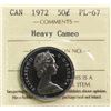 Image 1 : 1972 50¢ ICCS Superb Gem Proof-Like-67 Heavy Cameo