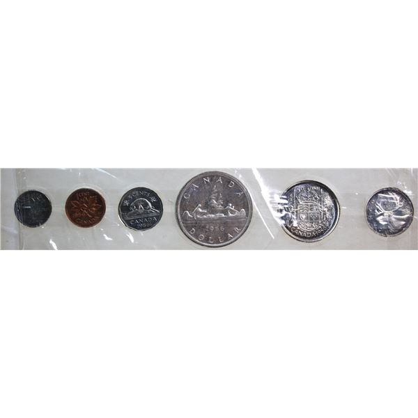 1956 Proof-Like set housed in original RCM cardboard holder.