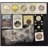 Image 1 : 1935 $1 to 1964 Commem Set of 5 coins in holder EF to UNC, 1918 5¢, 1957 50¢, 1958 $1, 1961 $1 PCGS 