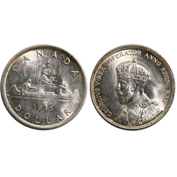 1935 $1, Lustrous BU example.