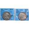 Image 1 : 1935 $1, 1935 "Doubling on Indian, Voyageur & Tree"  Both coins CCCS About Uncirculated-50 to Choice