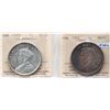 Image 1 : 1935 $1, 1950 "SWL". Both coins  ICCS Choice Mint State-64