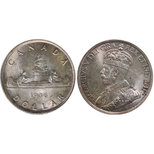 1936 $1 ICCS Choice Mint State-64
