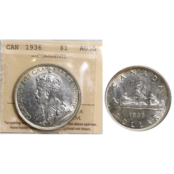 1936 $1 ICCS Choice About Uncirculated-55.