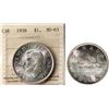 Image 1 : 1938 $1 ICCS Choice Mint State-63 Brilliant and lustrous with hint of golden tone.
