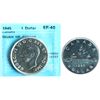 Image 1 : 1945 $1 "Dbl HP" CCCS Extra Fine-40 Cleaned