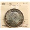 Image 2 : 1949 $1 ICCS Superb Gem Mint State-66