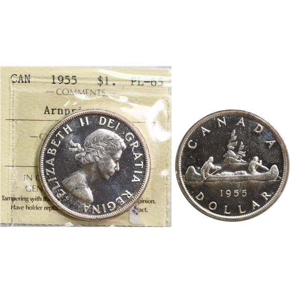 1955 $1 Arnprior ICCS Gem Proof-Like-65.