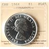 Image 2 : 1964 $1 ICCS Gem Proof-Like-65, Brilliant with reflective surfaces.