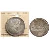 Image 1 : 1966 $1 "Large Beads" ICCS Gem Mint State-65, attractive toning over full underlying lustre.