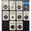 Image 1 : 1976 $1 Nickel, to 1986 all NGC graded Superb Gem SPECIMEN-66 to Splendid SPECIMEN-68, 1995 10¢, 199