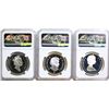 Image 2 : 1985 $1, 1991, 2008.  Lot of 3 commemorative silver coins NGC graded PF66 to PF69 Ultra Cameo