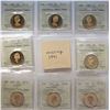 Image 1 : 1987 $1 Loon Type to 1998.  Lot of 14 coins all ICCS graded Superb Gem SPECIMEN-67 to PF67 many with