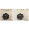 Image 1 : 1997 $2, 2001 Both coins ICCS Superb Gem Mint State-66