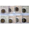 Image 1 : 2004 $2 Toonie, 2005, 2012, 2014, 2016, 2020, 2022 & 2022 Black Ring all ICCS graded Choice Mint Sta