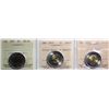 Image 1 : 2007 $2, 2023 "Polar Bear; 4 Pearls" , 2024 "Polar Bear". All 3 coins ICCS Superb Gem Mint State-66