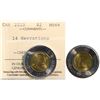 Image 1 : 2019 $2 "14 Serrations" ICCS Choice Mint State-64