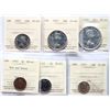 Image 1 : 1957 Proof-Like set; All 6 coins ICCS graded as follow; 1¢ Choice Mint State-63, 5¢ Gem Proof-Like-6