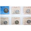 Image 4 : Canada & World coin Lot; various coins from different countries including several silver issues.  Al