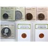 Image 2 : Certified Coin Lot; Includes various denominations and grades, most ICCS graded.  Lot of 15 coins.