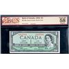 Image 1 : 1954 $1 BC-29a, BC-29b. Both notes certified Choice About Uncirculated-58 devil's face