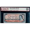 Image 1 : 1954 $1 BC-29b #H/A9321816 BCS Choice Very Fine-30 Changeover, stain.  Devil's face