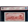 Image 2 : 1954 $1 BC-29b #H/A9321816 BCS Choice Very Fine-30 Changeover, stain.  Devil's face