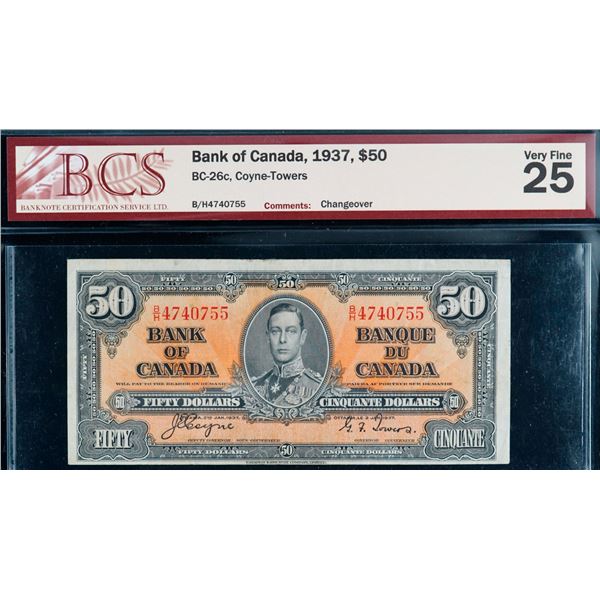 1954 $2 BC-30b #I/B0793182 BCS Choice Very Fine-35 Original. Devil's face Changeover