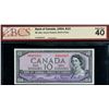 Image 1 : 1954 $10 BC-32a #D\D4669497  BCS  Extra Fine-40.  Devil's face