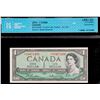 Image 1 : 1954 $1 BC-37bA #*DO0471405-406 CCCS Choice Uncirculated-62.  Lot of 2 consecutive notes.