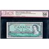 Image 1 : 1954 $1 BC-37bA  #*I/O0619474 BCS Choice About Uncirculated-58