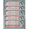Image 1 : 1954 $2 BC-38a #N/B Beattie-Coyne.  Lot of 5 notes in Uncirculated or better.