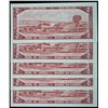 Image 2 : 1954 $2 BC-38b #ER7249230-ER7249234.  5 Consecutive notes in Uncirculated or better.
