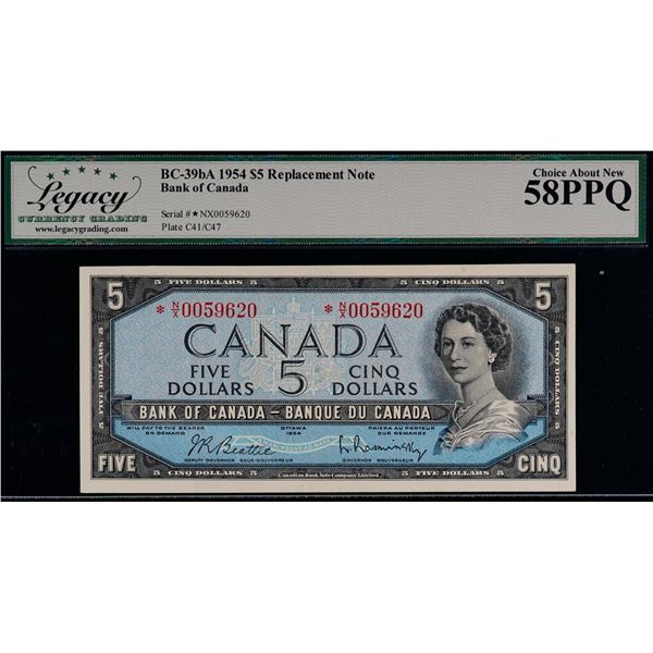 1954 $5 BC-39bA #*N\X0059620 Legacy Choice About Uncirculated-58PPQ