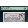 Image 1 : 1954 $10 BC-40a #YD2557913, PMG Superb Gem Uncirculated-66EPQ.