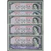 Image 1 : 1954 $10 BC-40a #B/T6487391-7395 Lot of 5 consecutive notes Gem Uncirculated or better.
