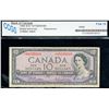 Image 1 : 1954 $10 BC-40bA #*U/T0249168 CCGS Fine-12