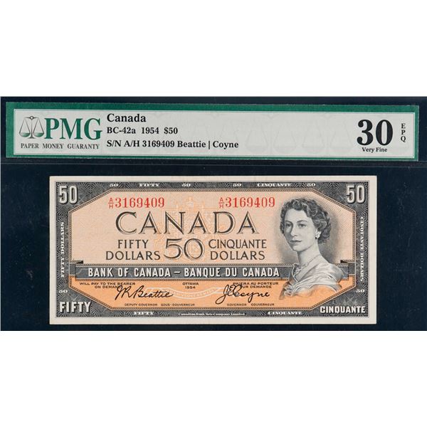 1954 $50 BC-42a #A\H3169409 PMG Choice Very Fine-30