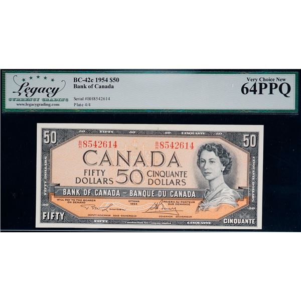 1954 $50 BC-42c #BH8542614, Legacy Choice Uncirculated-64PPQ.