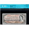Image 1 : 1954 $100 BC-43a #A/J 6919941 CCCS Choice About Uncirculated-55