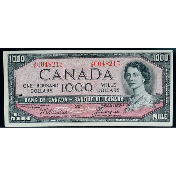 1954 $1000 BC-44a #A/K0048215 Nice VF-EF or better.