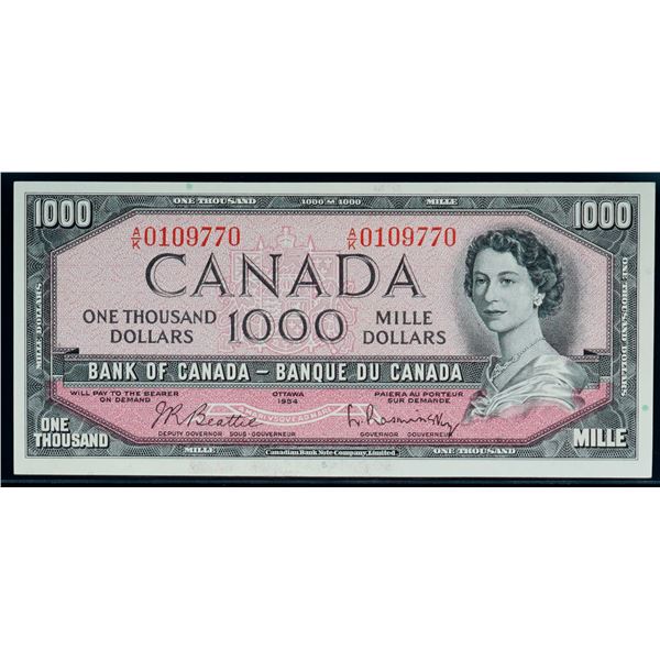 1954 $1000 BC-44b #A/K0109770 Nice AU or better.