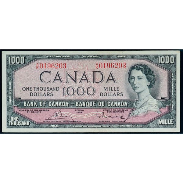 1954 $1000 BC-44c #A/K0196203 Nice VF-EF or better.