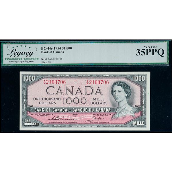 1954 #1000 BC-44e #A/K2103706 Legacy Choice Very Fine-35PPQ