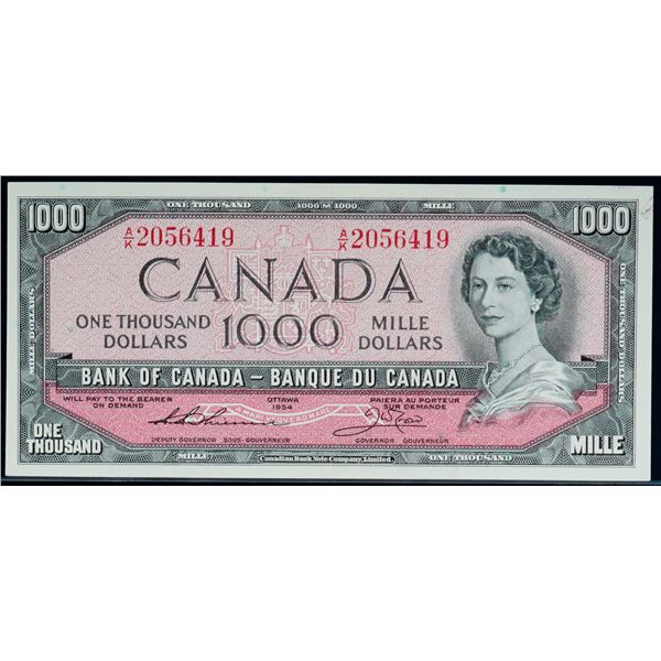 1954 $1000 BC-44e #A/K2056419 Nice Uncirculated or better.