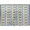 Image 1 : 1973 $1 BC-46b Original Roll of 40 Uncut notes CBN Sheet Regular.  Serial #ECP series.  5 X 8 Format