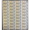 Image 1 : 1973 $1 BC-46b Original Roll of 40 Uncut notes CBN Sheet Regular.  Serial #ECW series.   5 X 8 Forma